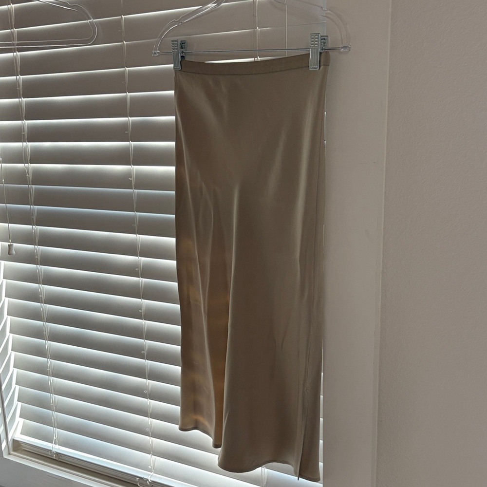 Annie Bing Silk Gold Skirt